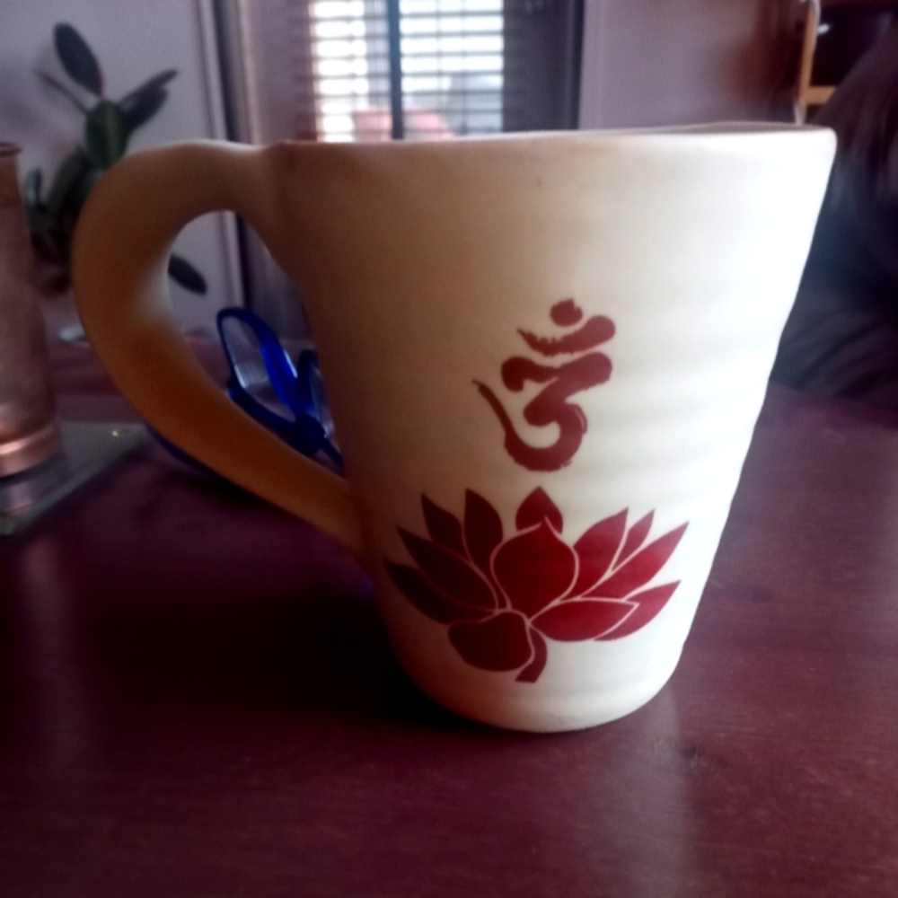 Om ceramic mug
